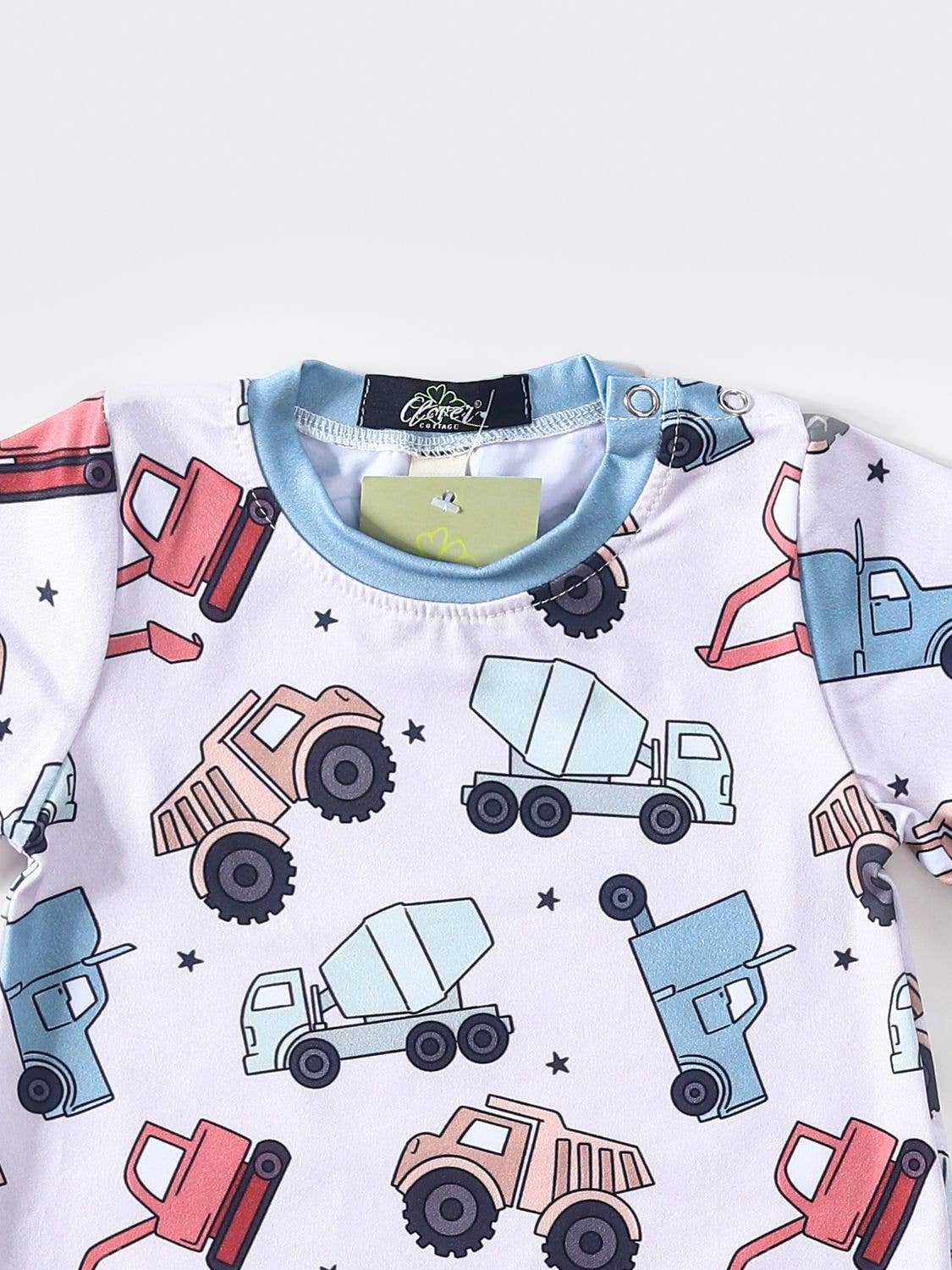 Dump Truck Boy Romper