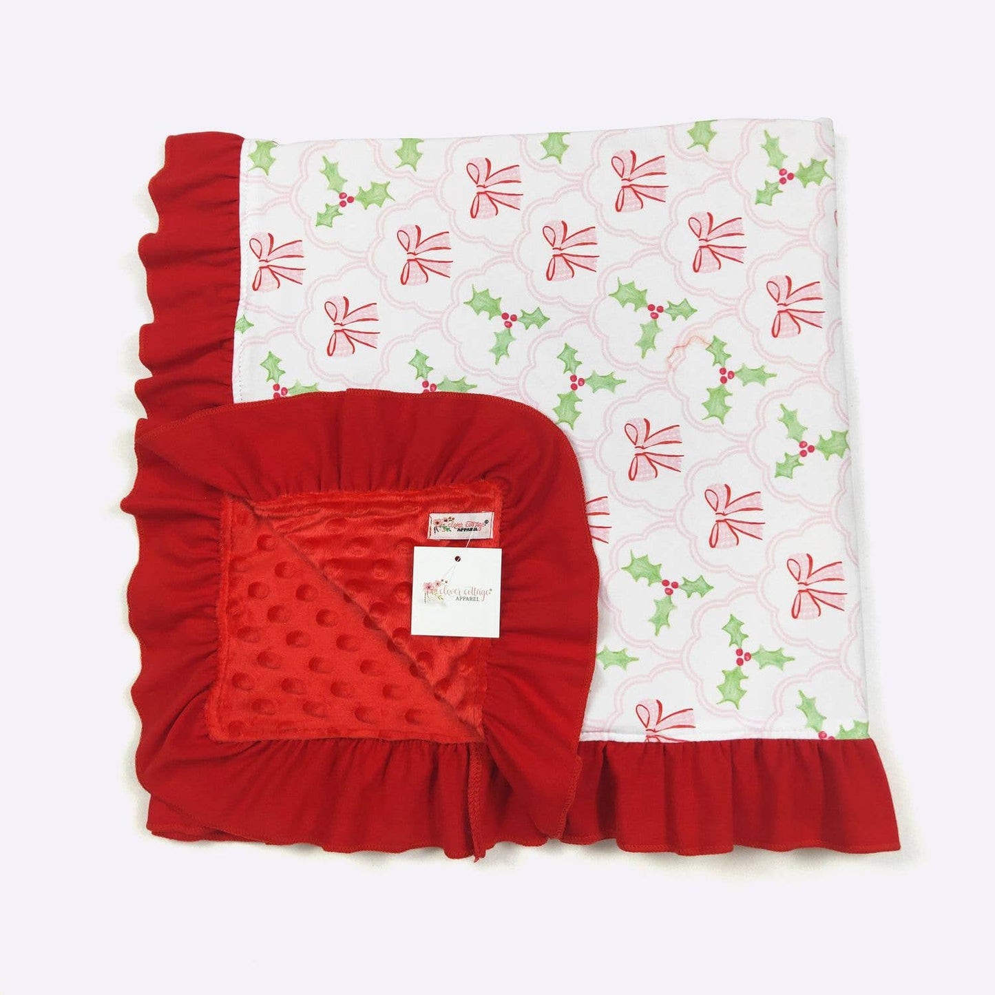 Clover Cottage - Bows & Mistletoes Blanket