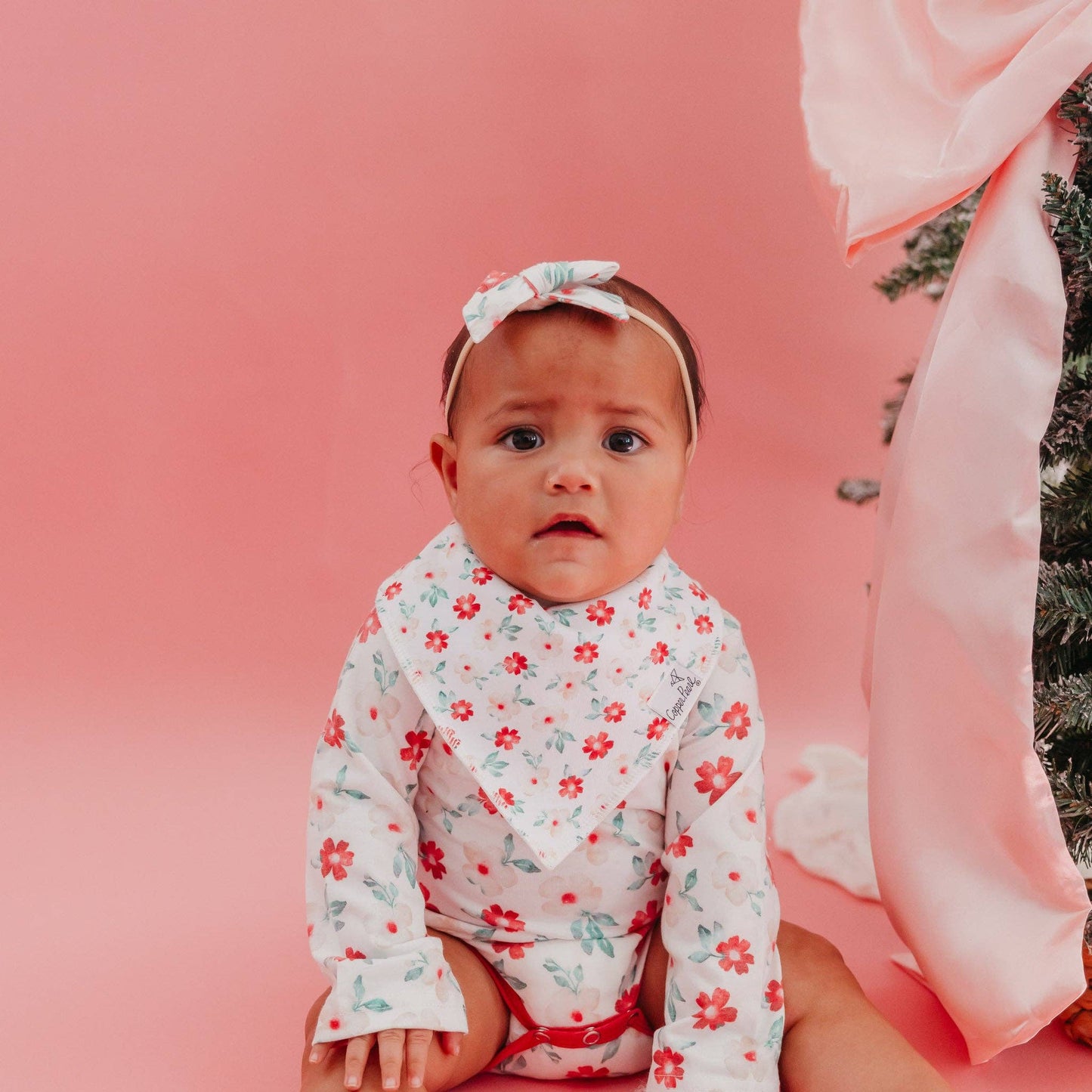 Copper Pearl - 4 Pack Baby Bandana Bibs - Juliet