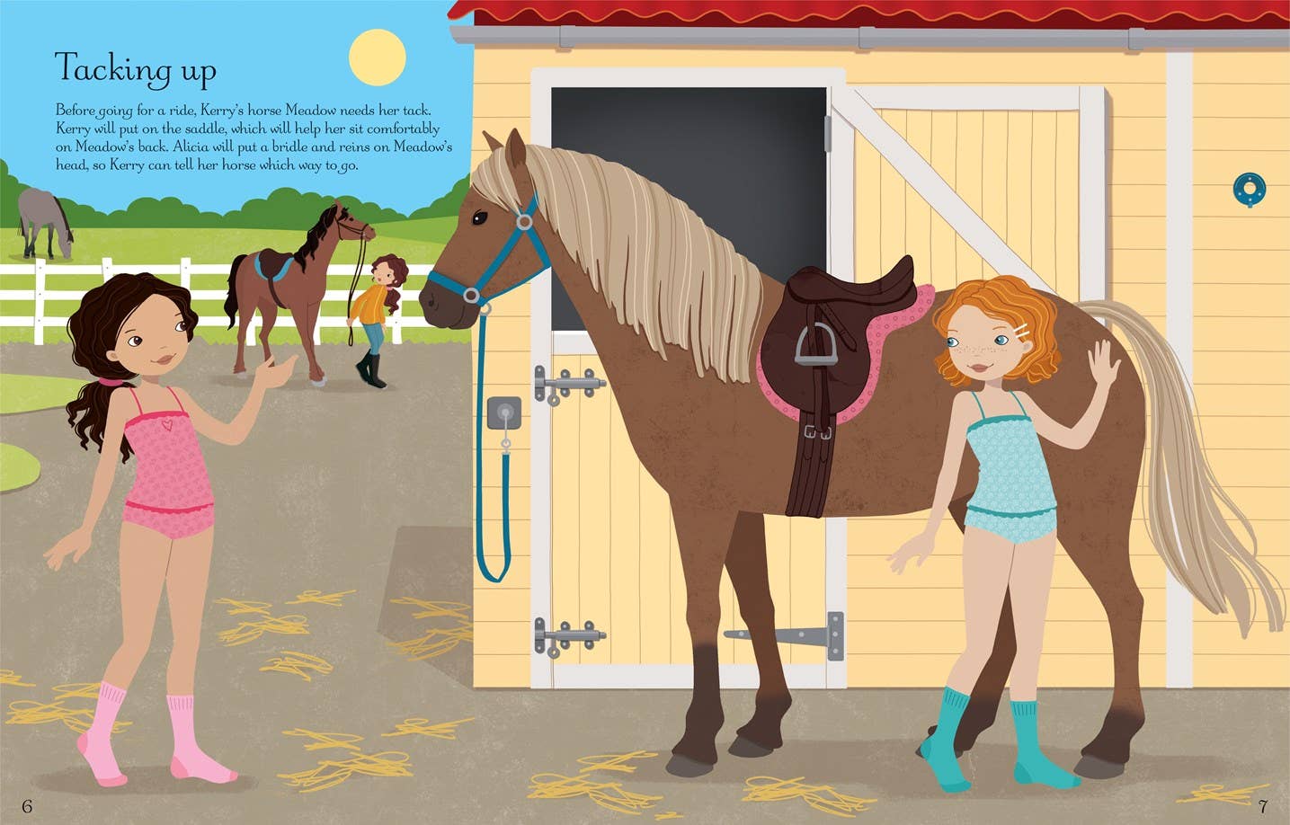 HarperCollins - Sticker Dolly Dressing At the Stables: Usborne