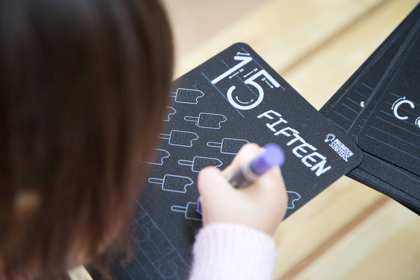 Reusable Coloring Numbers Flashcard