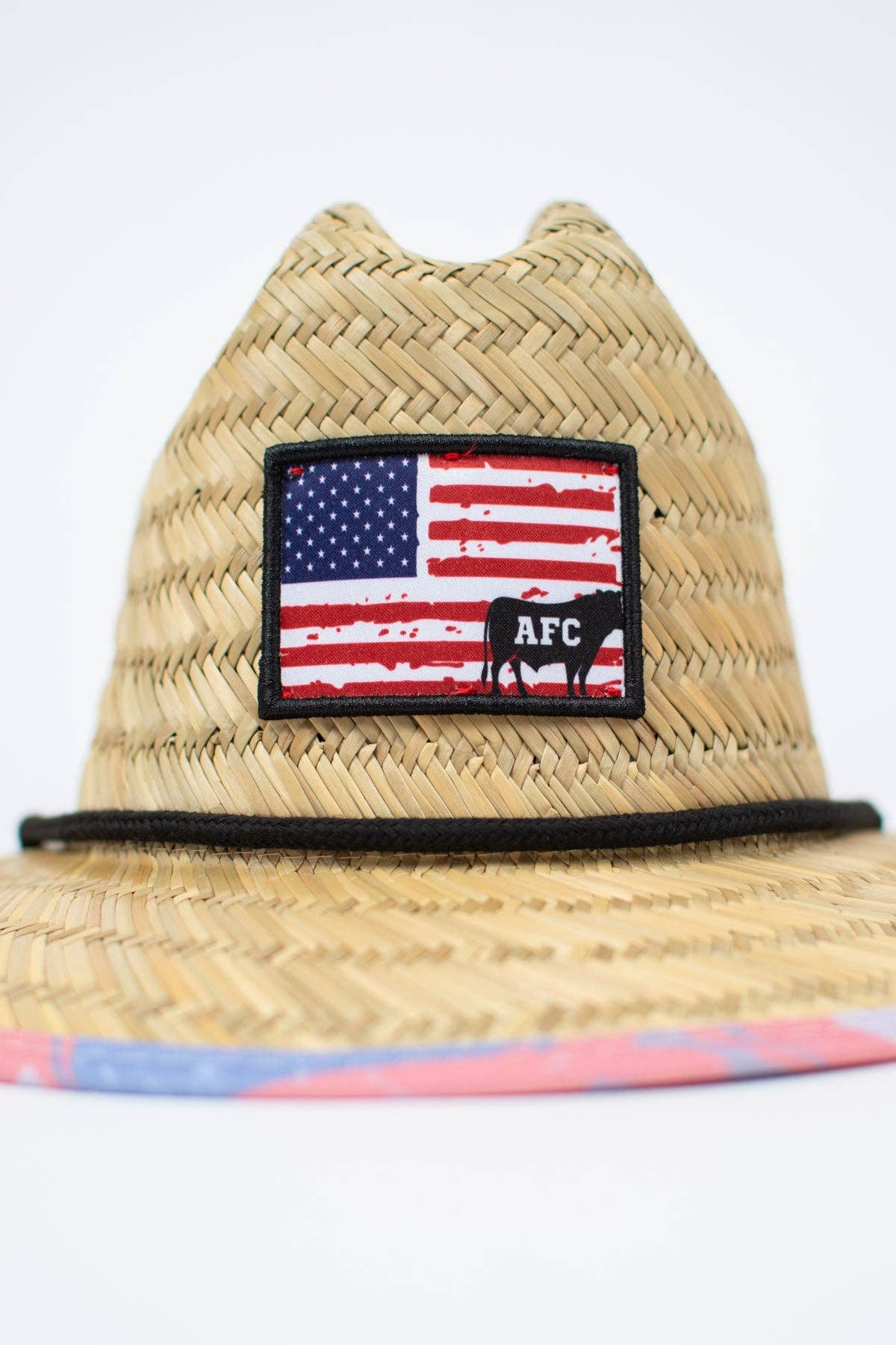 American Farm Company - Patriotic Cow Camo™ Kids Straw Hat