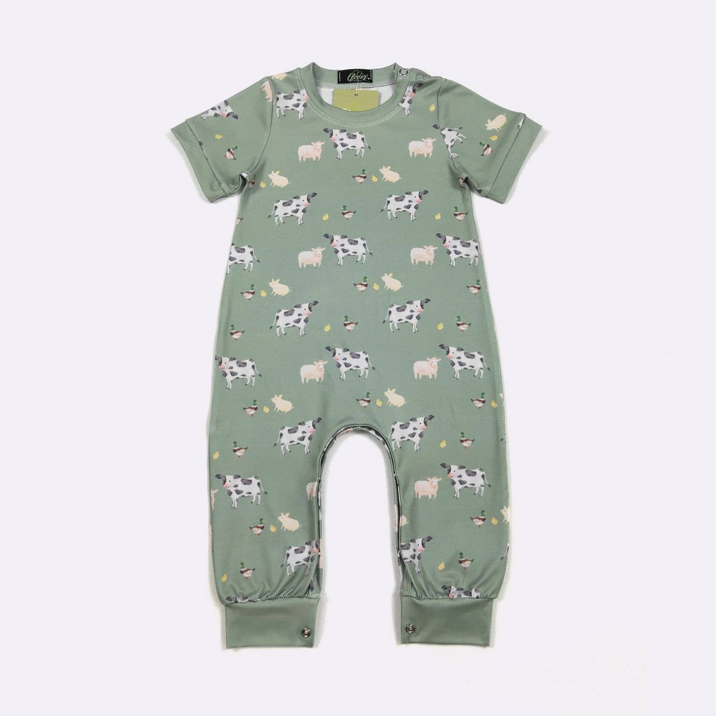 Clover Cottage - Moo Crew Boy Romper