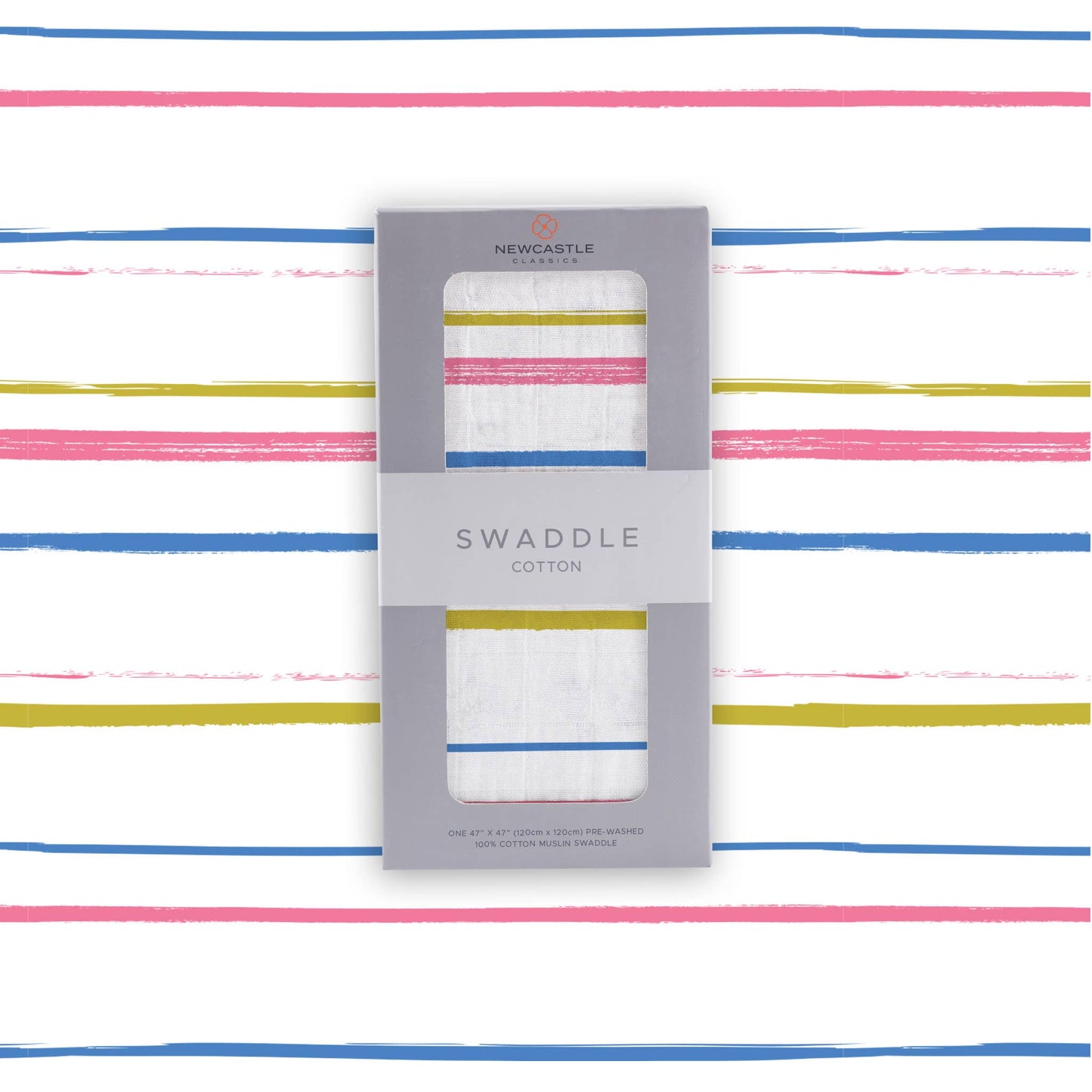 Newcastle Classics - Watercolor Stripe Cotton Swaddle