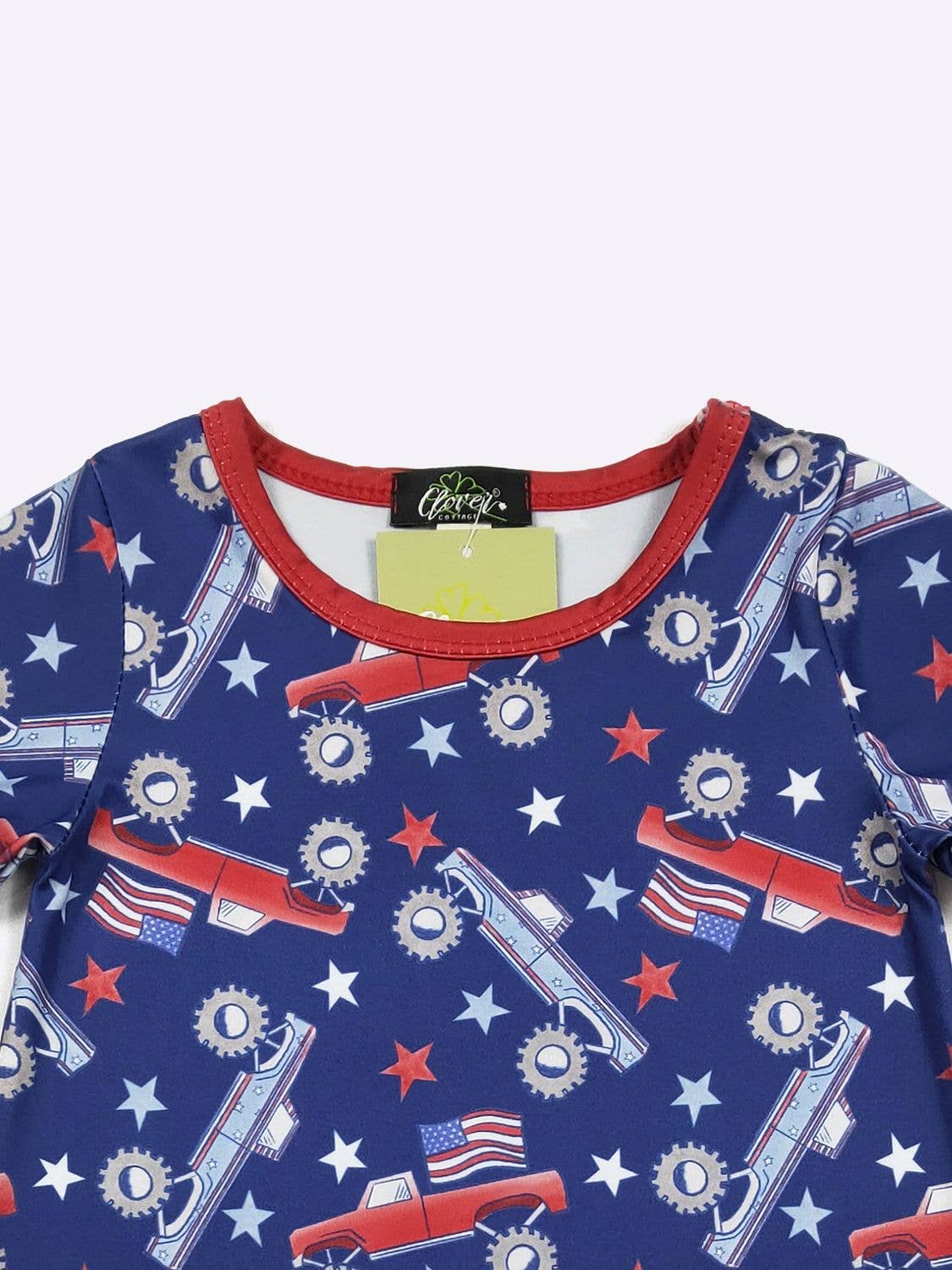 Clover Cottage - Merica Truck Boy Romper