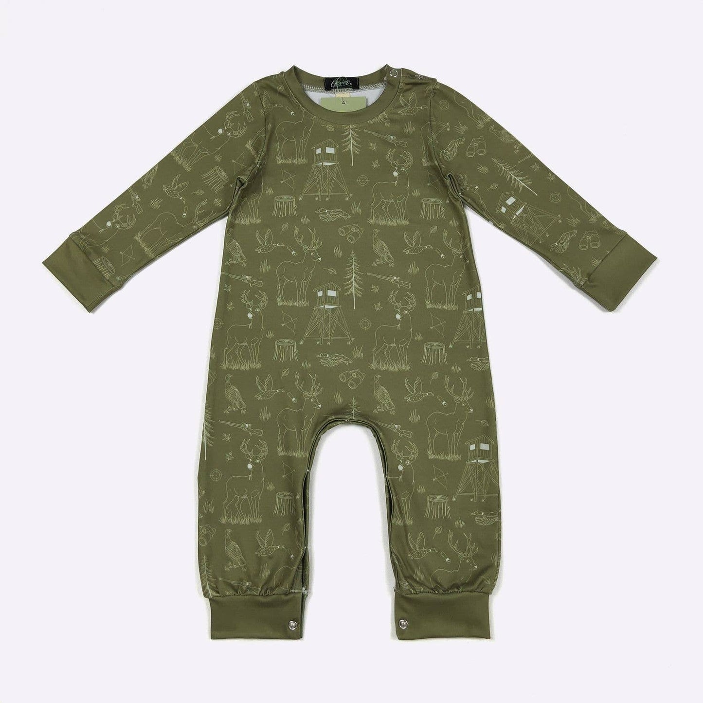 Clover Cottage - Moss Forest Boy Romper