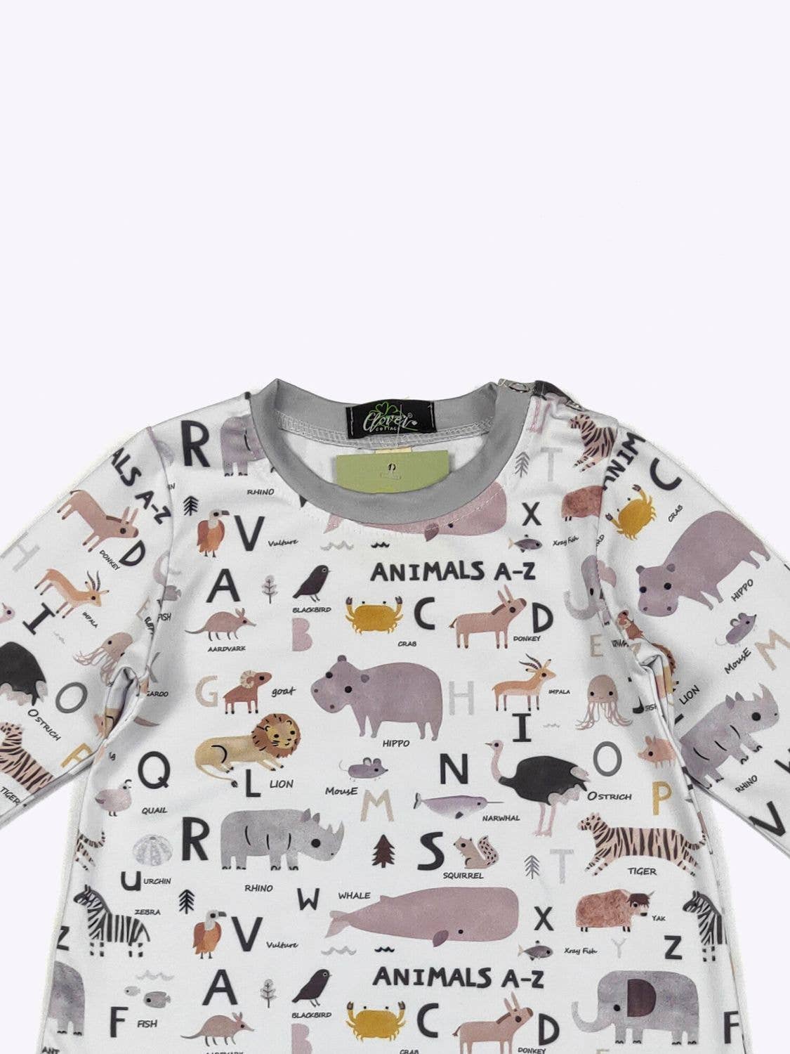 Animal Alphabet Boy Romper