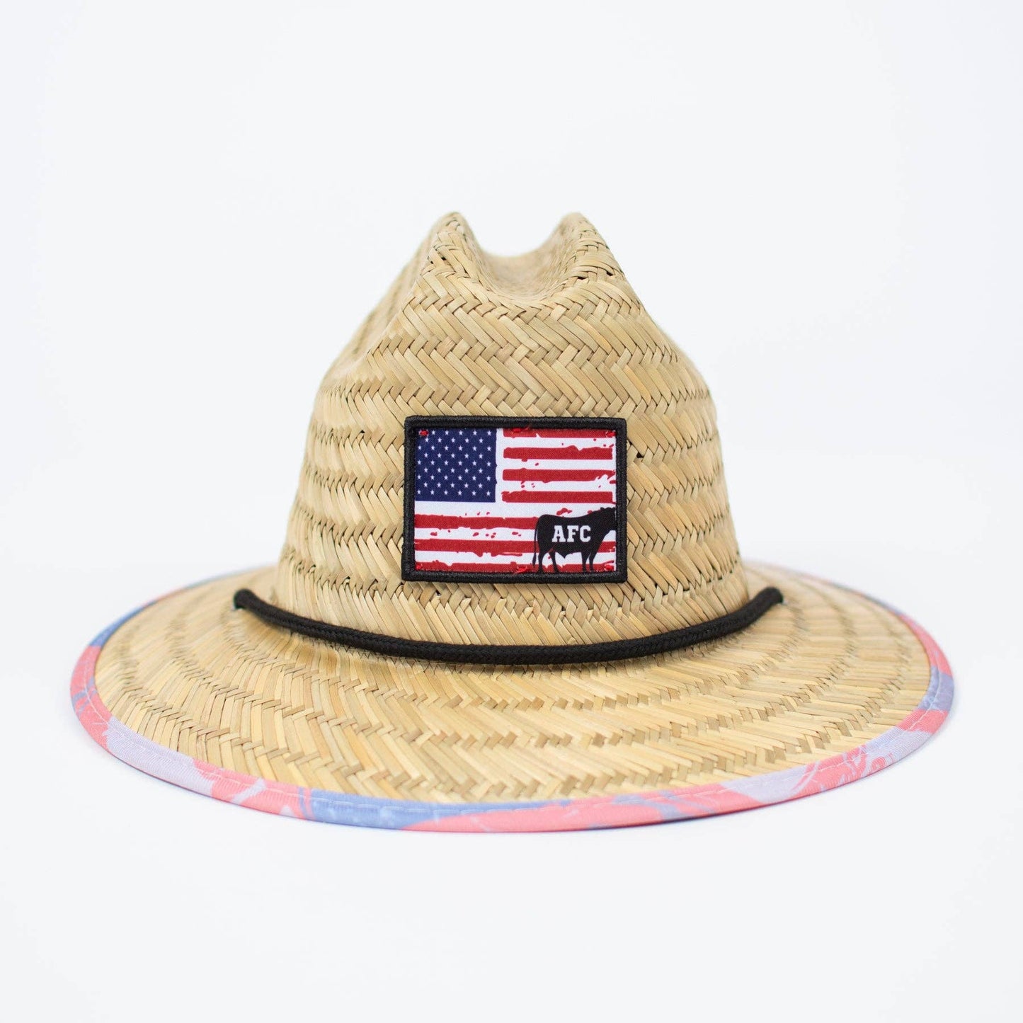 American Farm Company - Patriotic Cow Camo™ Kids Straw Hat