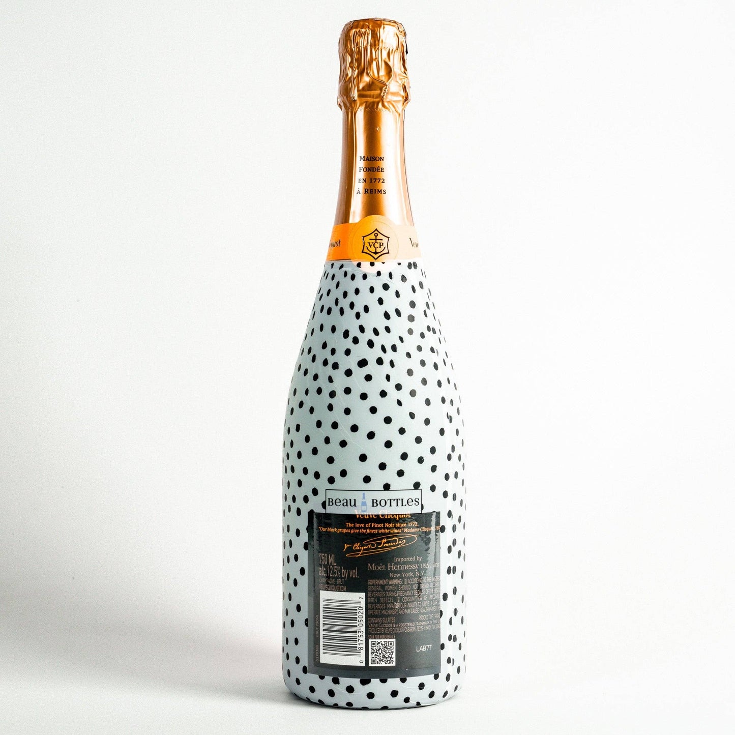 Beau Bottles - Beau Bottles Black and White Dots – Champagne Collection