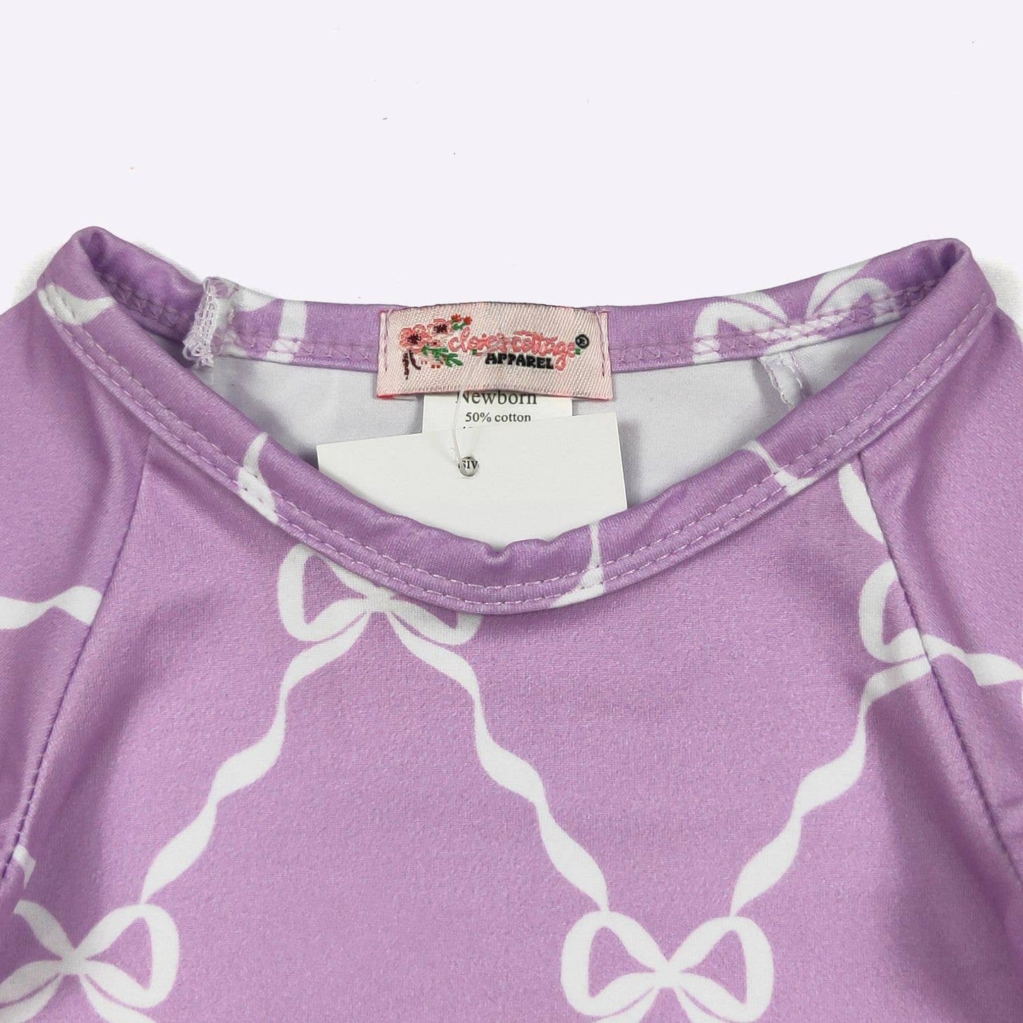 Clover Cottage - Plum Coquette Baby Gown