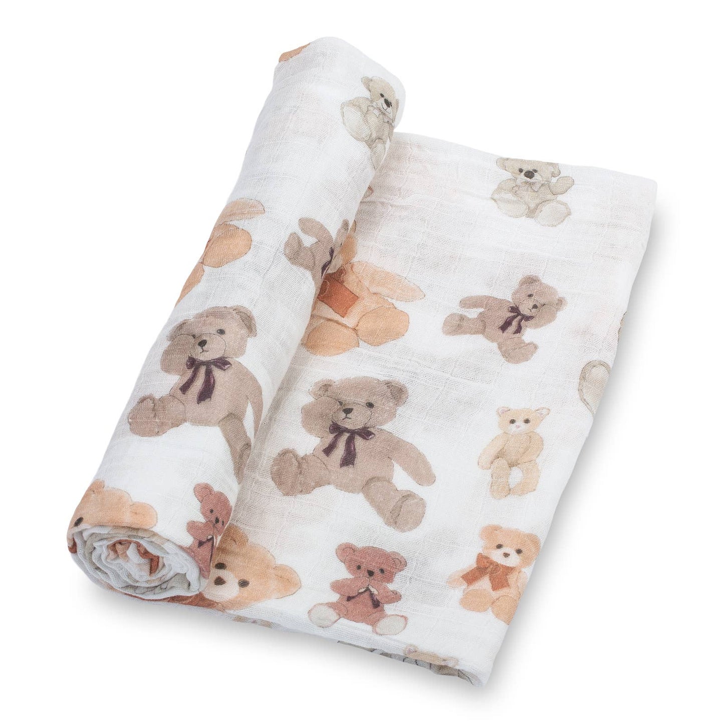 LollyBanks - Bear Hugs Baby Swaddle Blanket