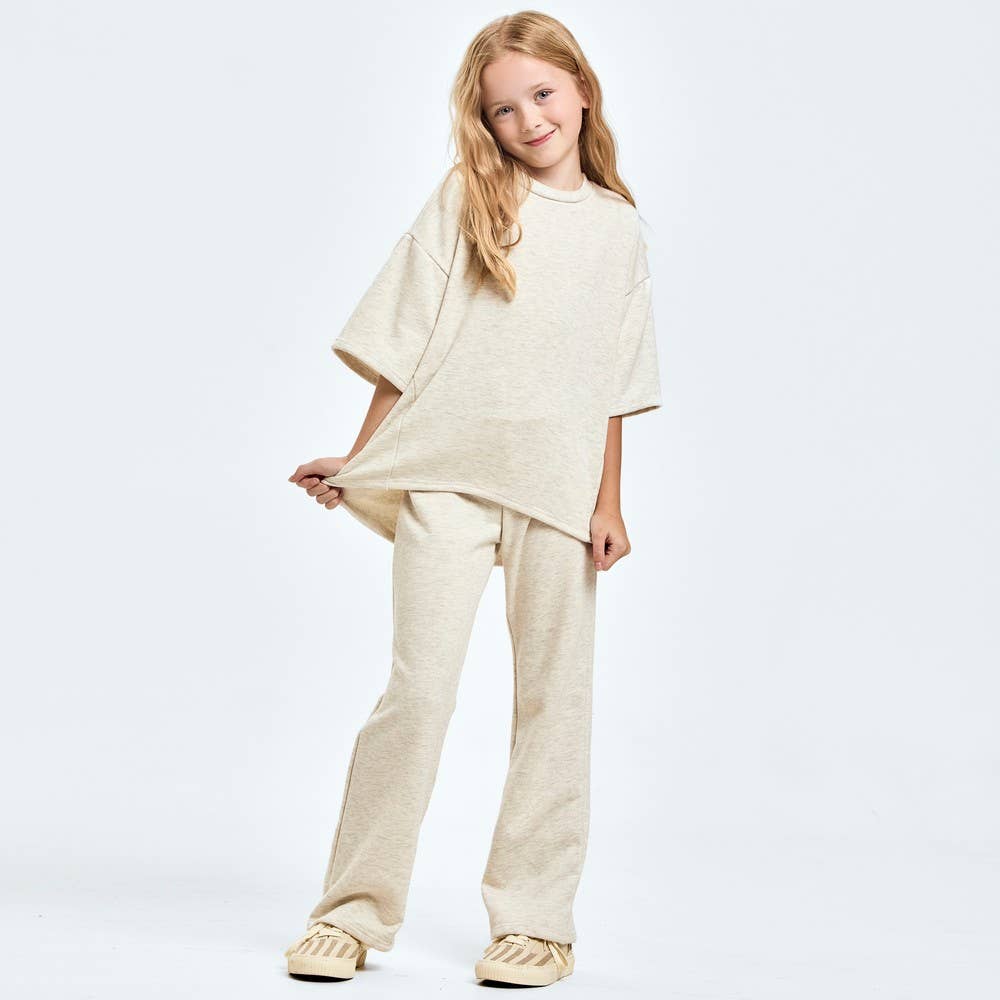 Cotton French Terry Top and Pants Set