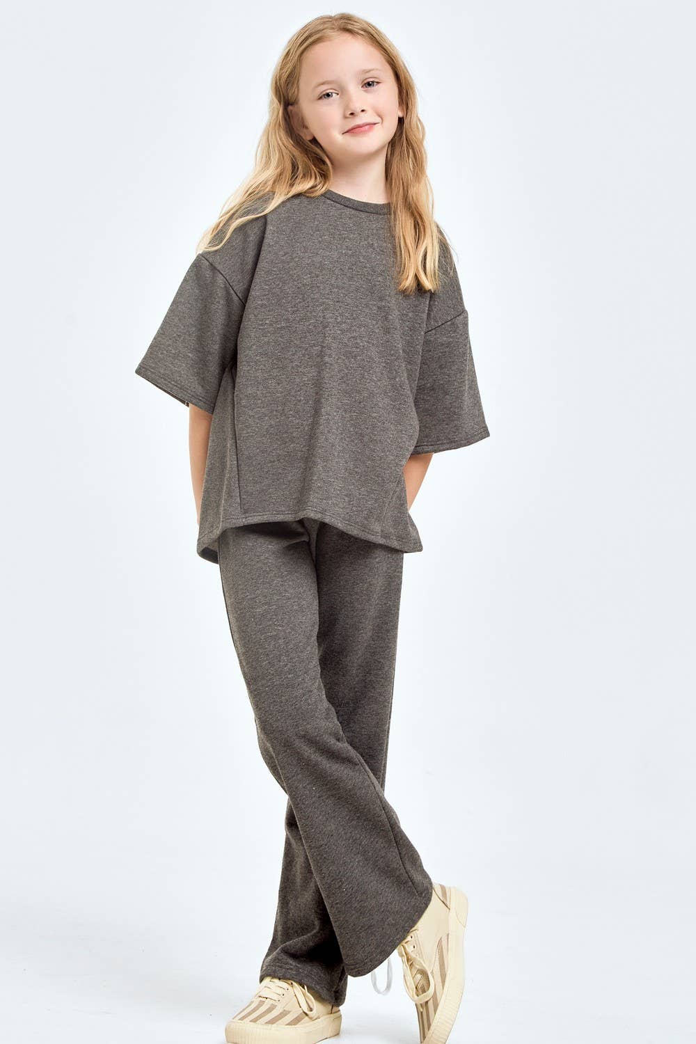Cotton French Terry Top and Pants Set