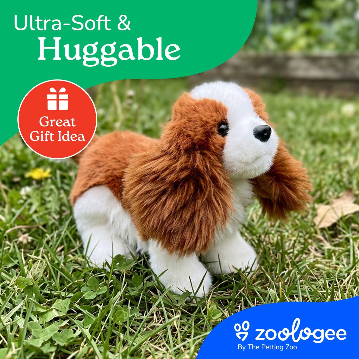 The Petting Zoo -  New Cavelier King Charles Spaniel Dog Small 8" (20cm)