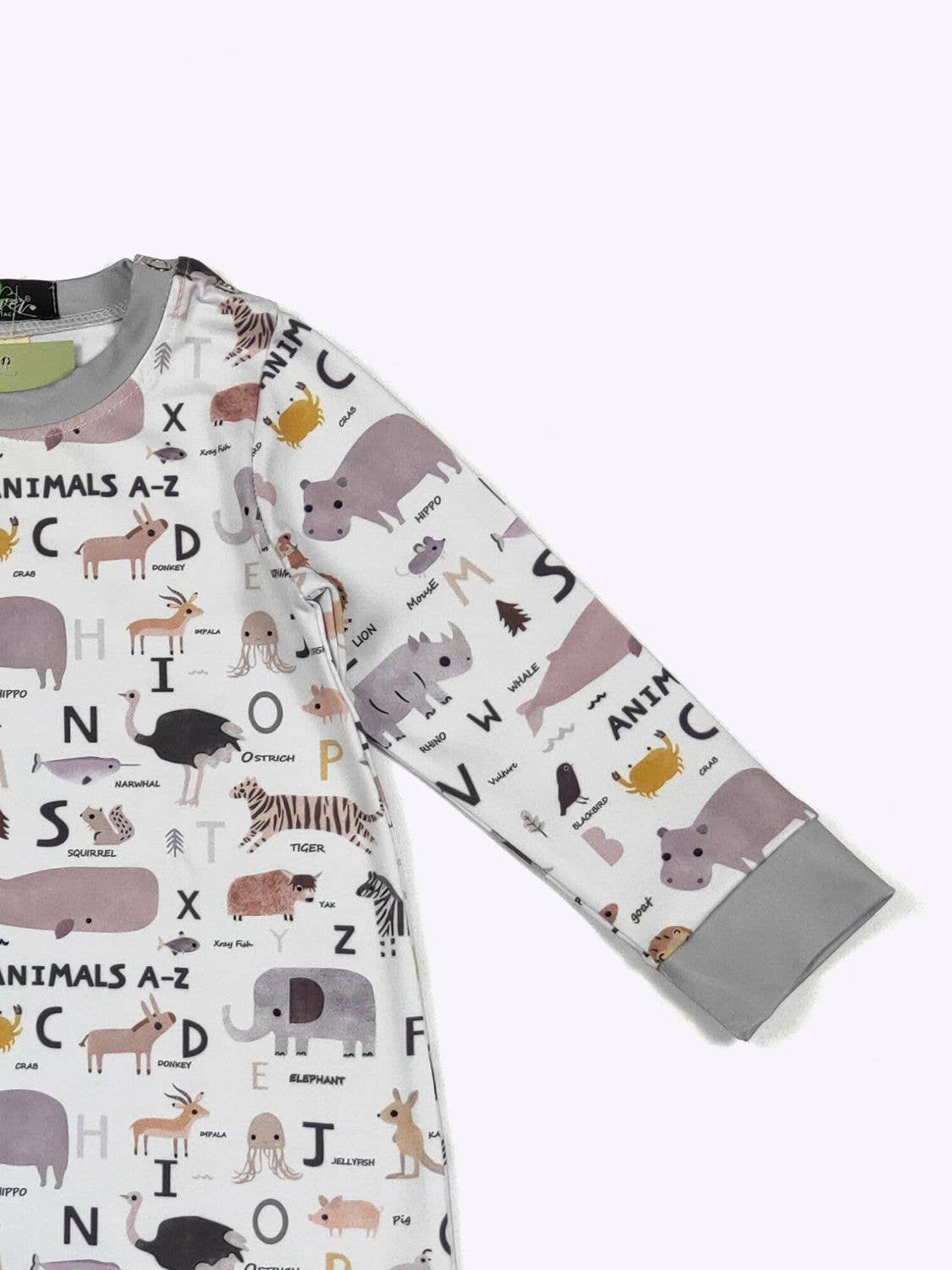 Animal Alphabet Boy Romper