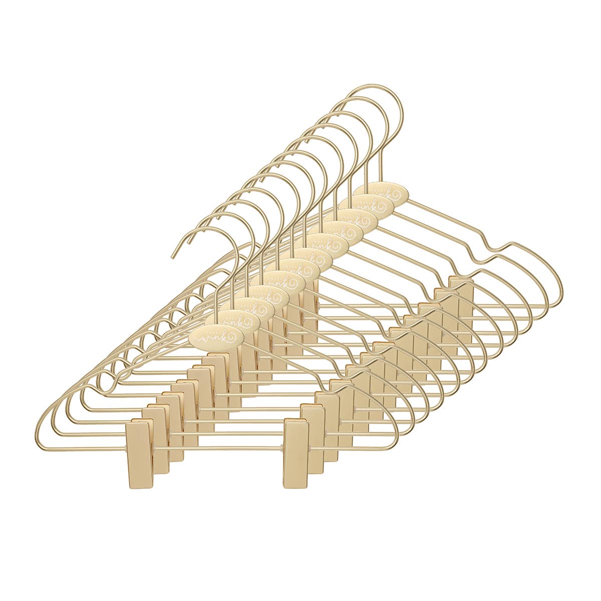 Sweet Wink - Sweet Wink Gold Bottom Hangers - 12 Pack - Children's Hanger