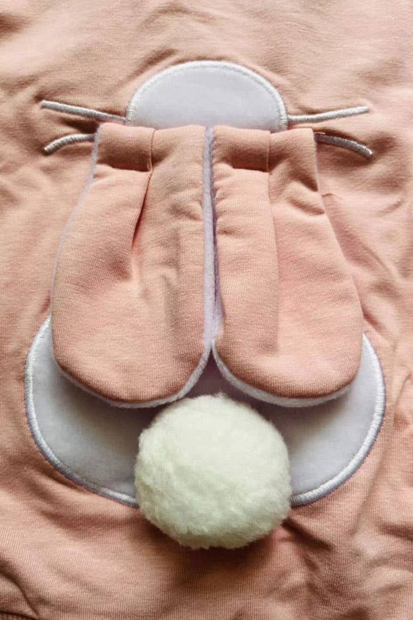luluclothes - Pink easter bunny long sleeve top & pant girls set 25126M