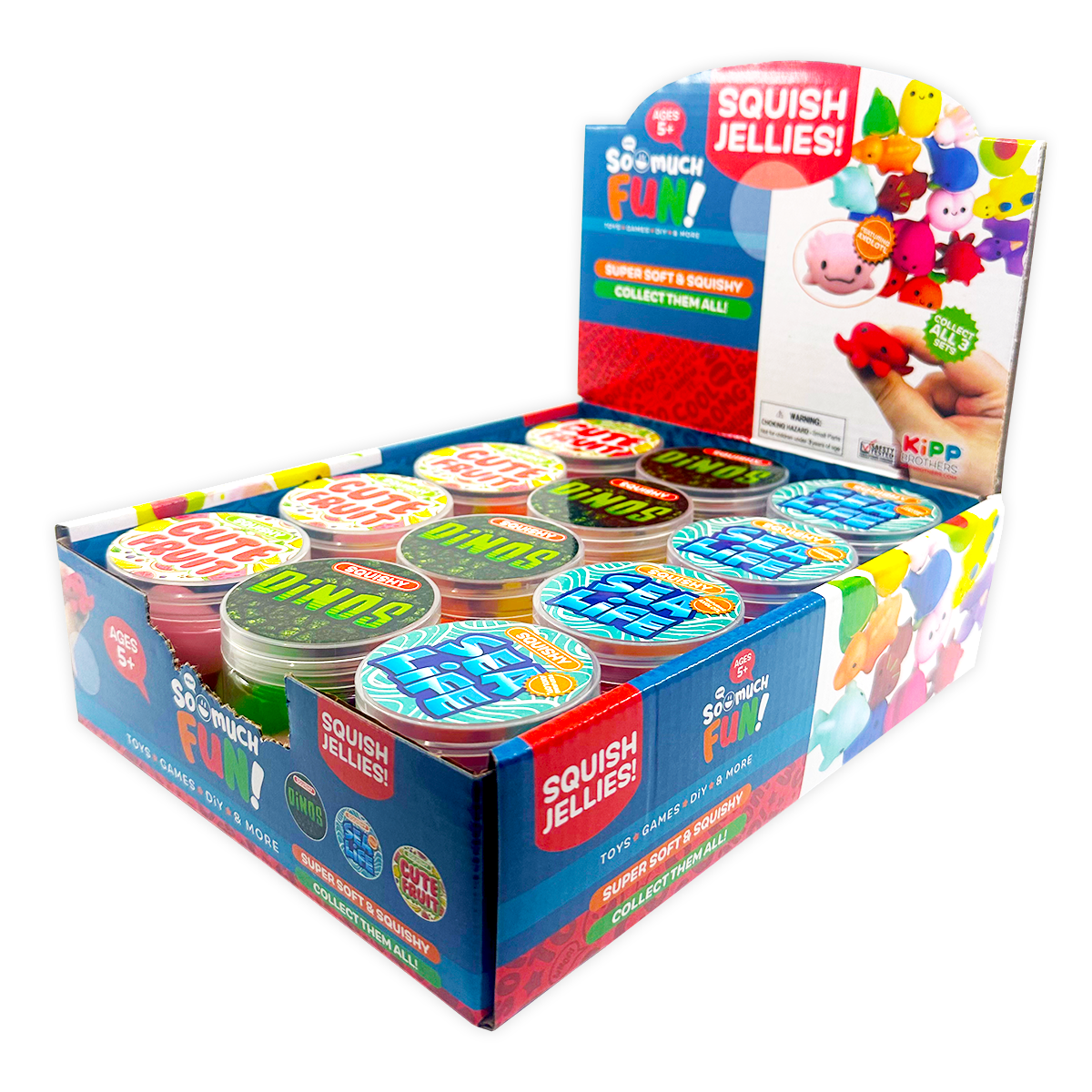 Novelty Brands - So Much Fun! Squish Jellies Toy Assortment - 12/Display