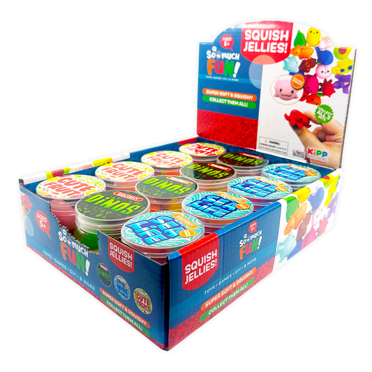 Novelty Brands - So Much Fun! Squish Jellies Toy Assortment - 12/Display