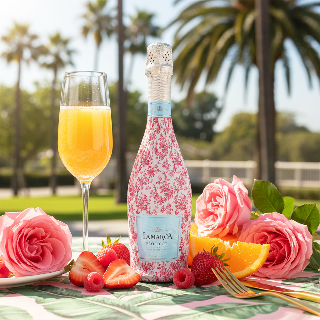 Beau Bottles - Beau Bottles Grandmillenial Pink Floral - Prosecco Collection