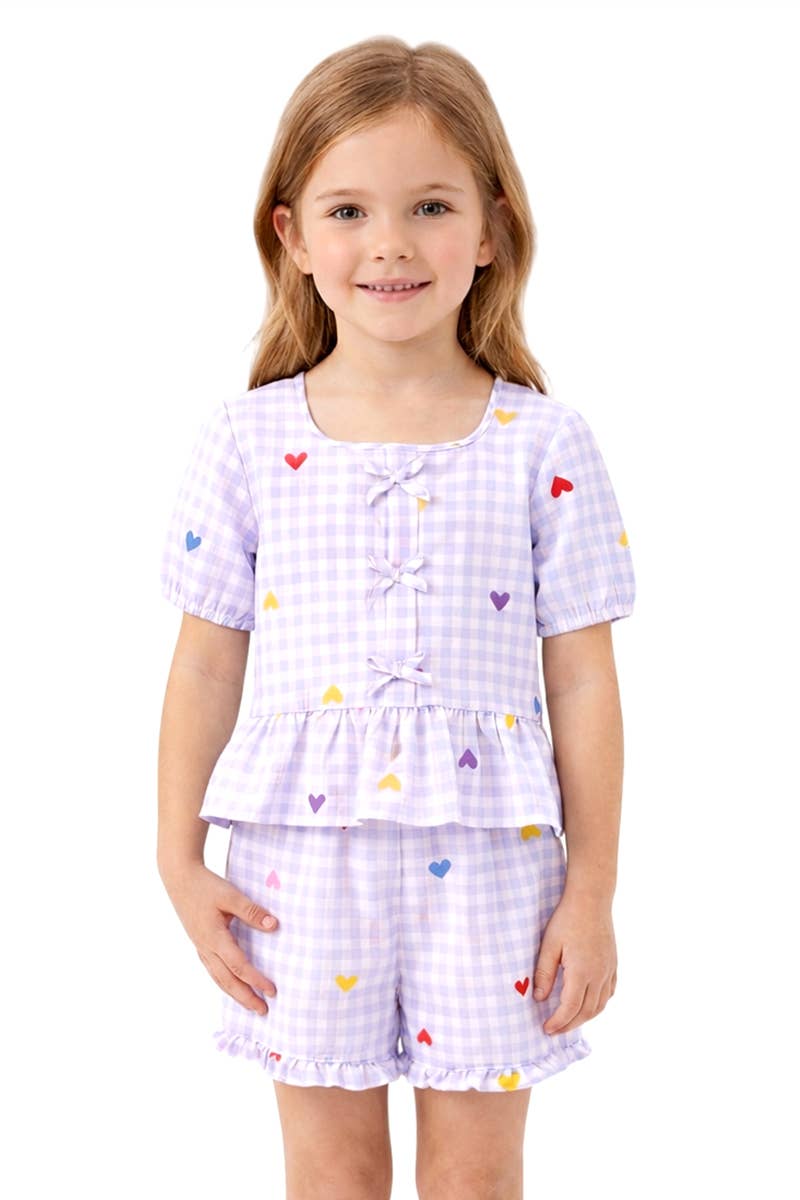 Gingham Top & Short Set
