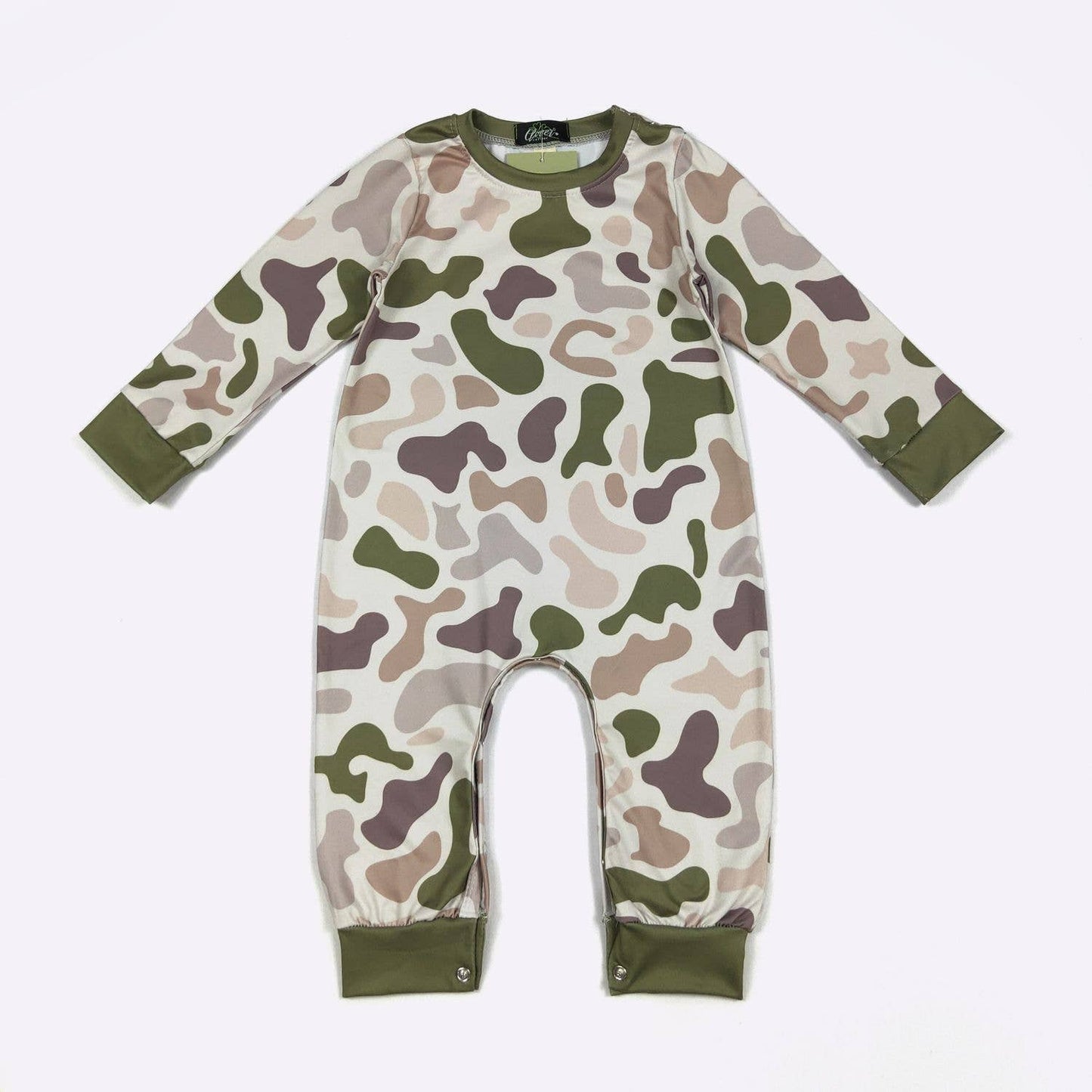 Clover Cottage - Outdoor Camo Boy Romper