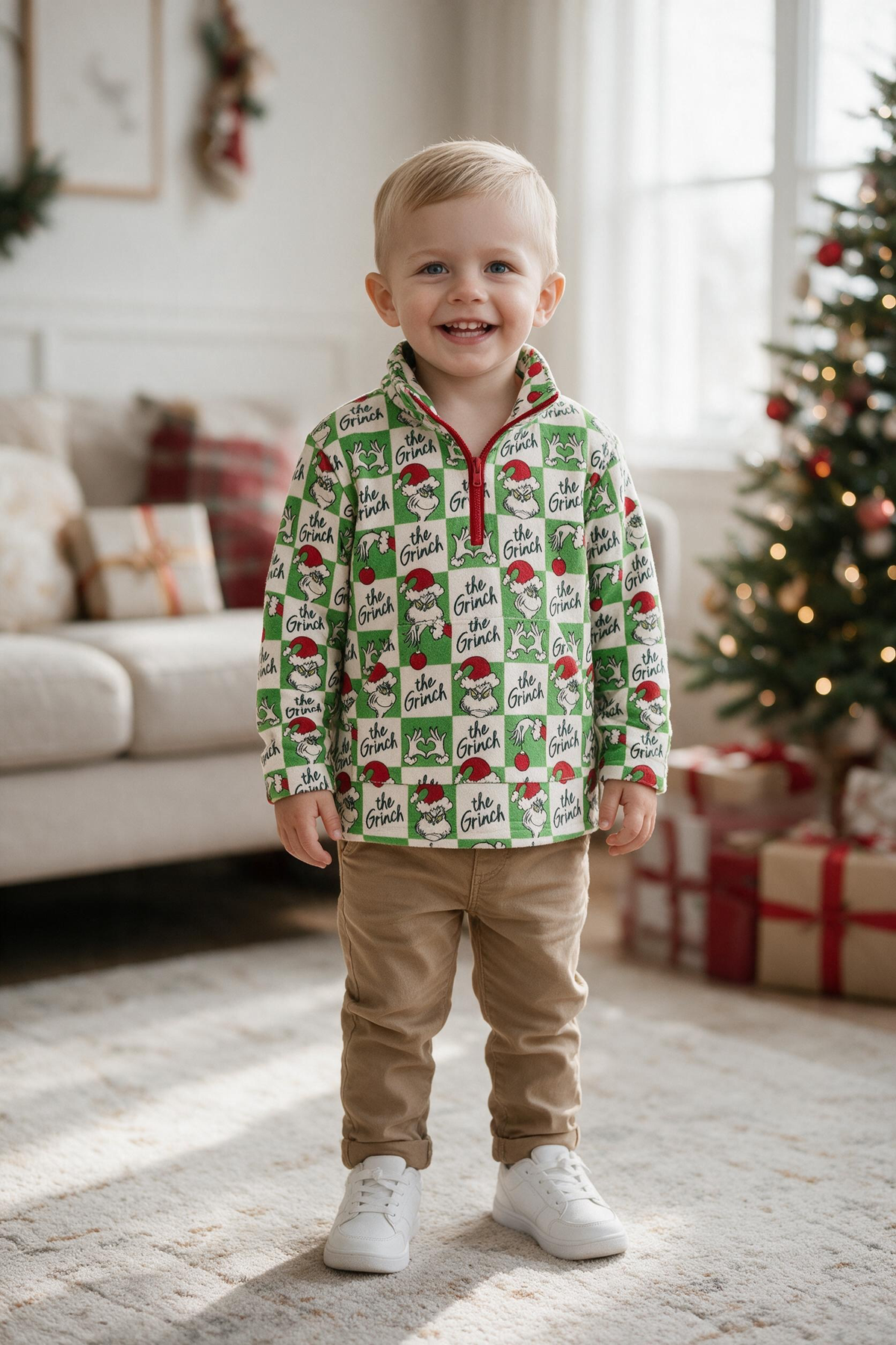 Kids Charm Online - Boys multi printed long sleeve pullover top. TPG60753 MON