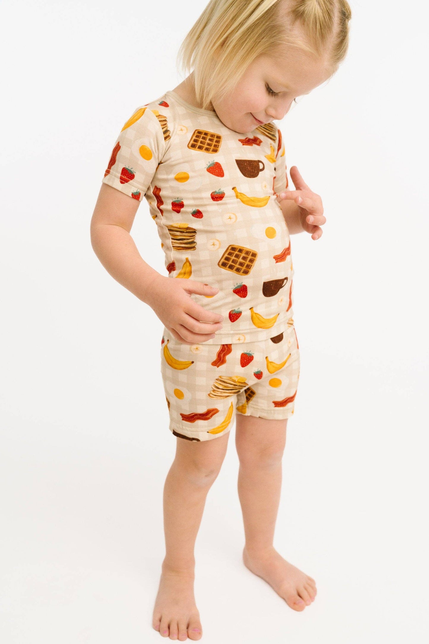 Little One Shop - Breakfast Club Bamboo Short Set
