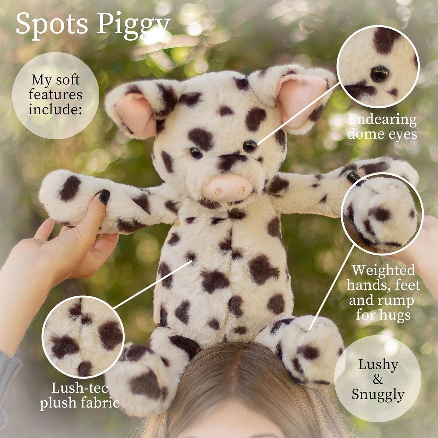Beverly Hills Teddy Bear ComSoftest pany - World's Lushee 16 inch Spots Piggy Plush Toy for Kid
