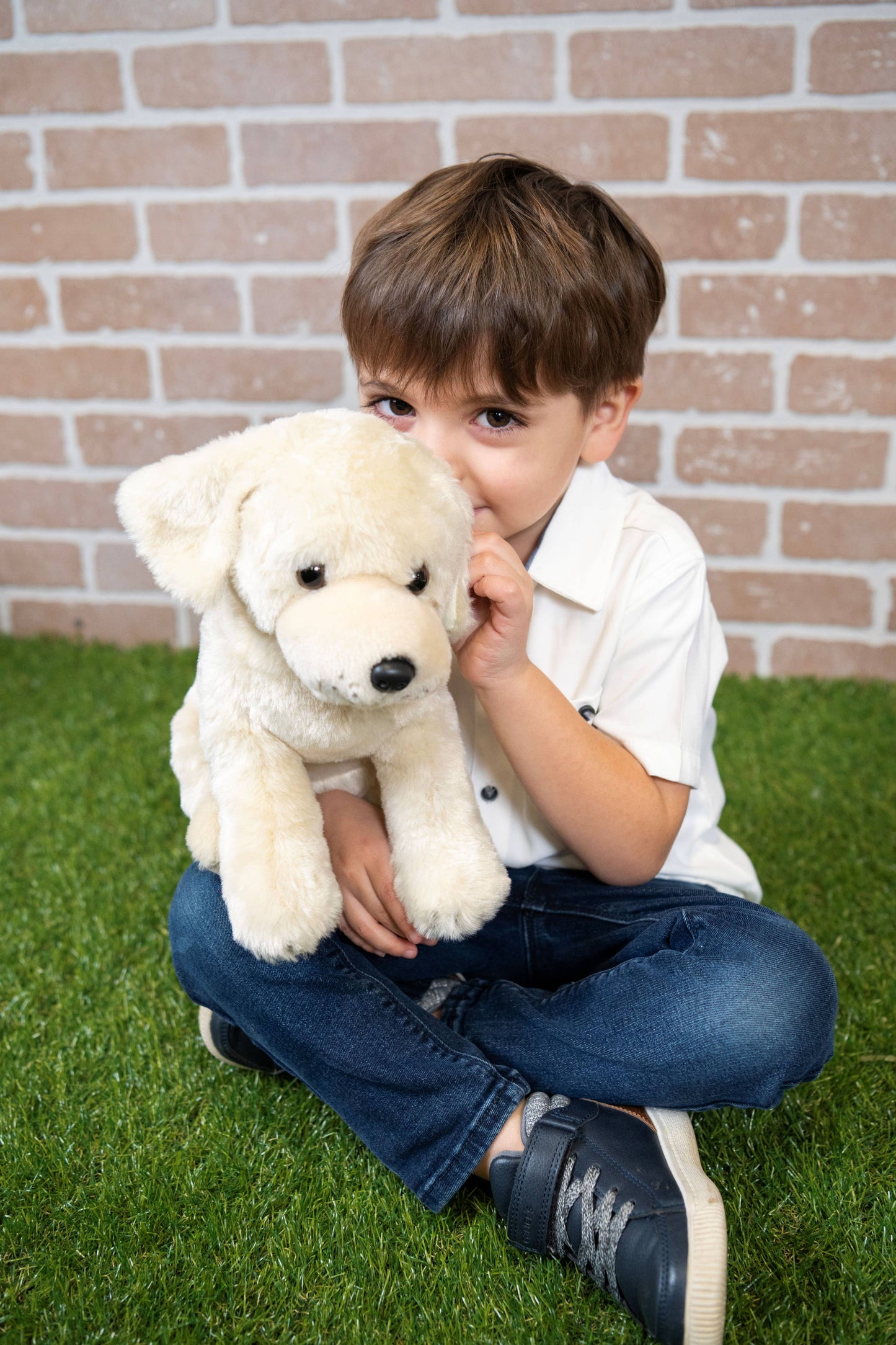 The Petting Zoo - 12" (27cm) Labrador Yellow Puppy Dog Stuffed Animal