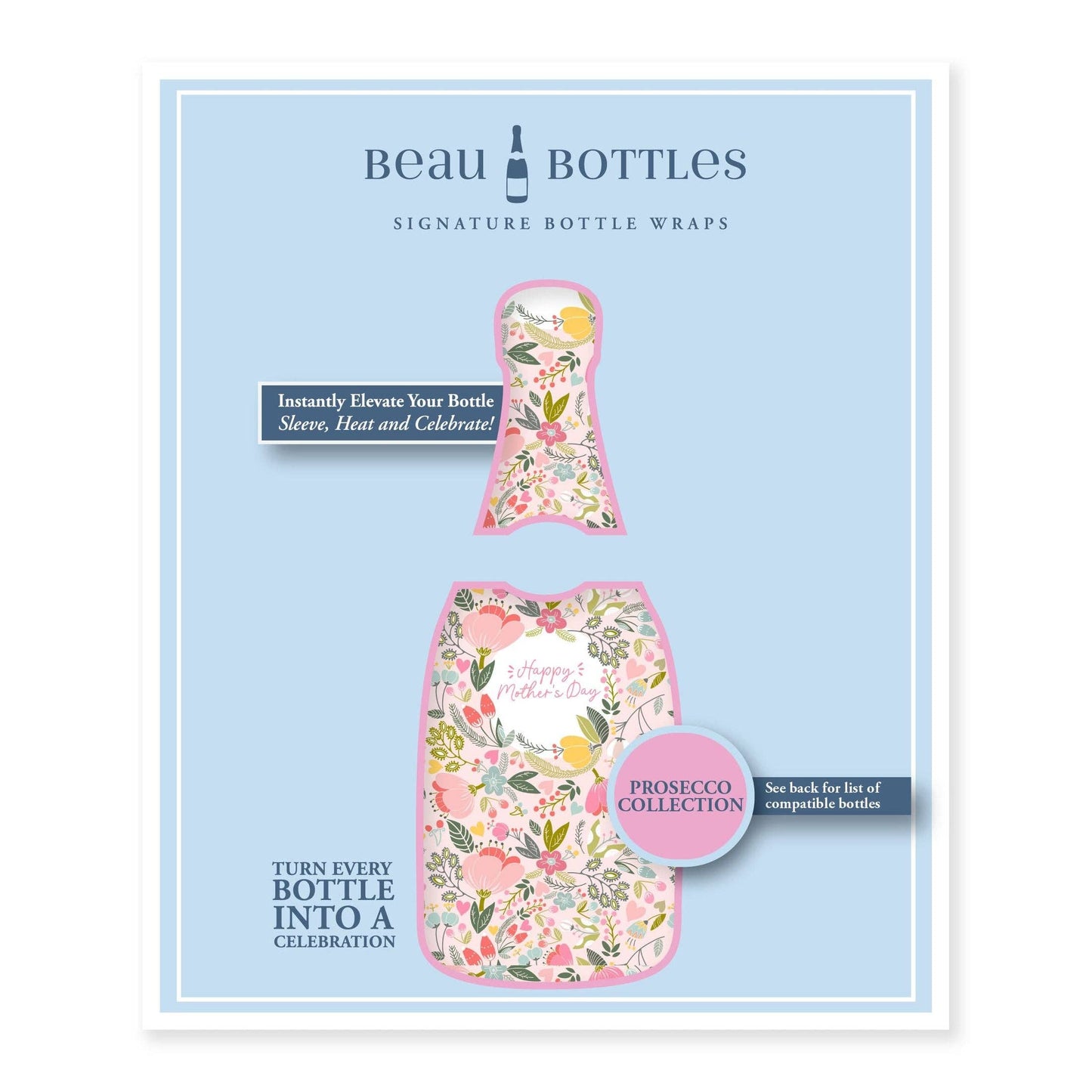 Beau Bottles - Beau Bottle Mother's Day Meadows- Prosecco Collection