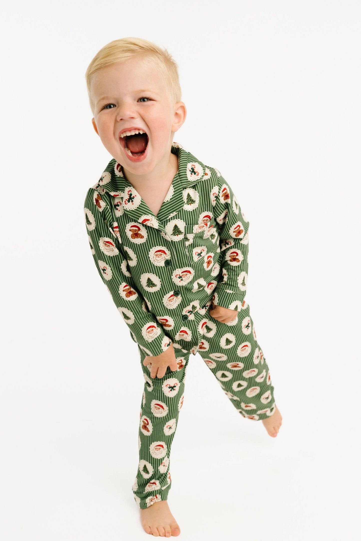 Little One Shop - Holiday Heirloom Bamboo Button Up Set