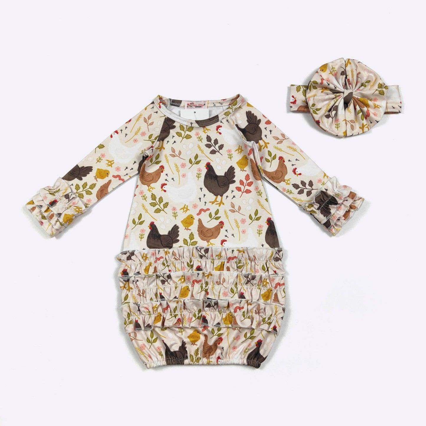 Chicken Chic Baby Gown