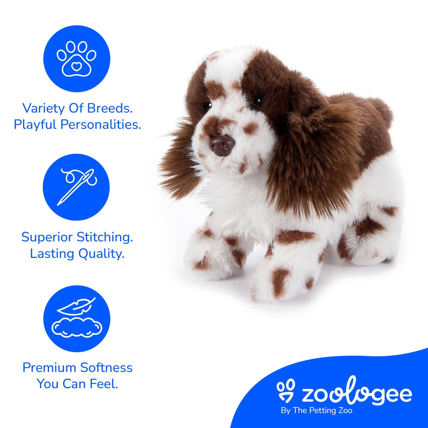 The Petting Zoo - New English Springer Spaniel Dog Small 8" (20cm)