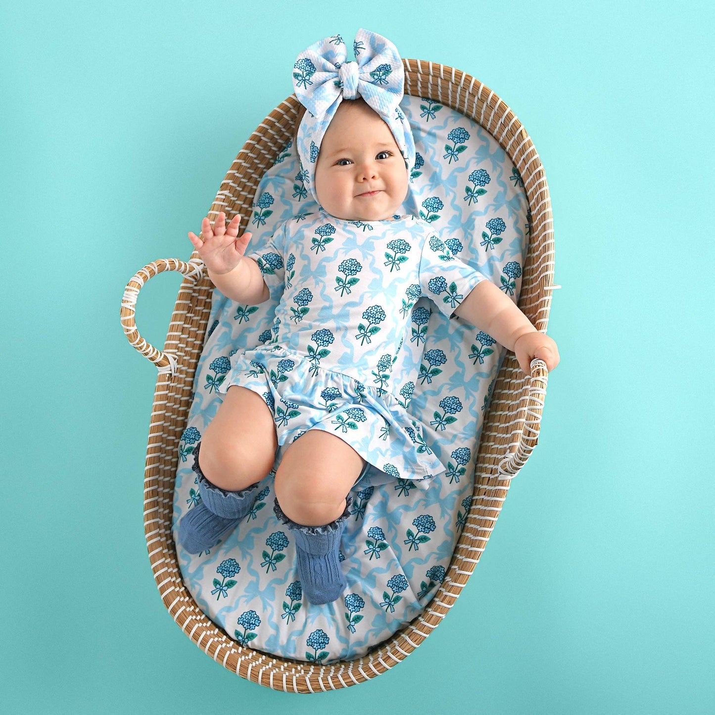 Savannah TUTU Bamboo Floral Baby Clothing Dress Outfit