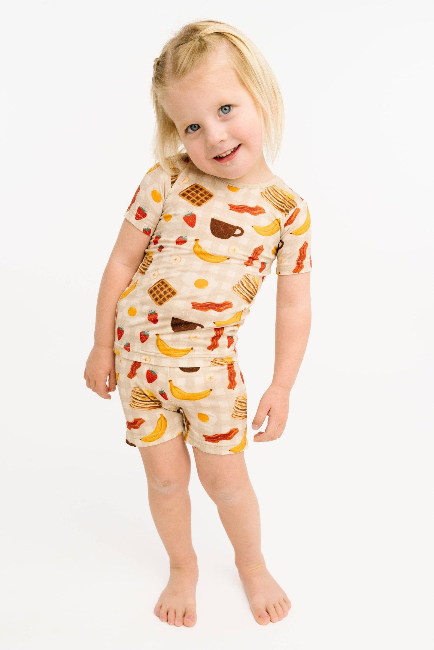 Little One Shop - Breakfast Club Bamboo Short Set