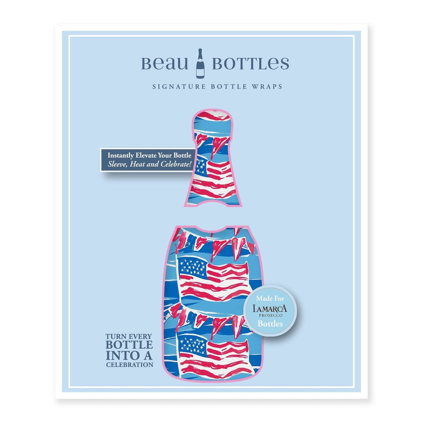 Beau Bottles - Beau Bottles Stars and Stripes - Prosecco Collection