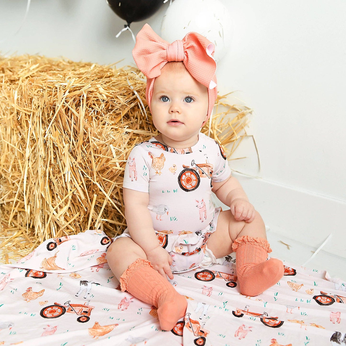 Millie Moo TUTU Bamboo Farm Baby Clothing Dress Outfit