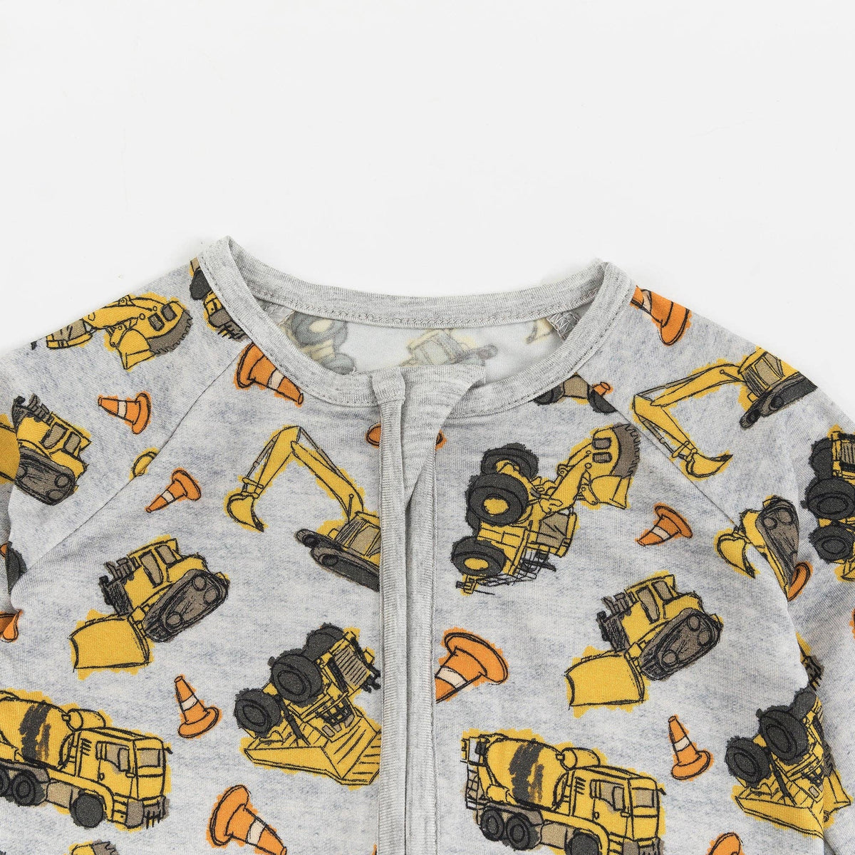 FancyPrince - Excavator Pattern Bamboo Viscose Zippy Romper