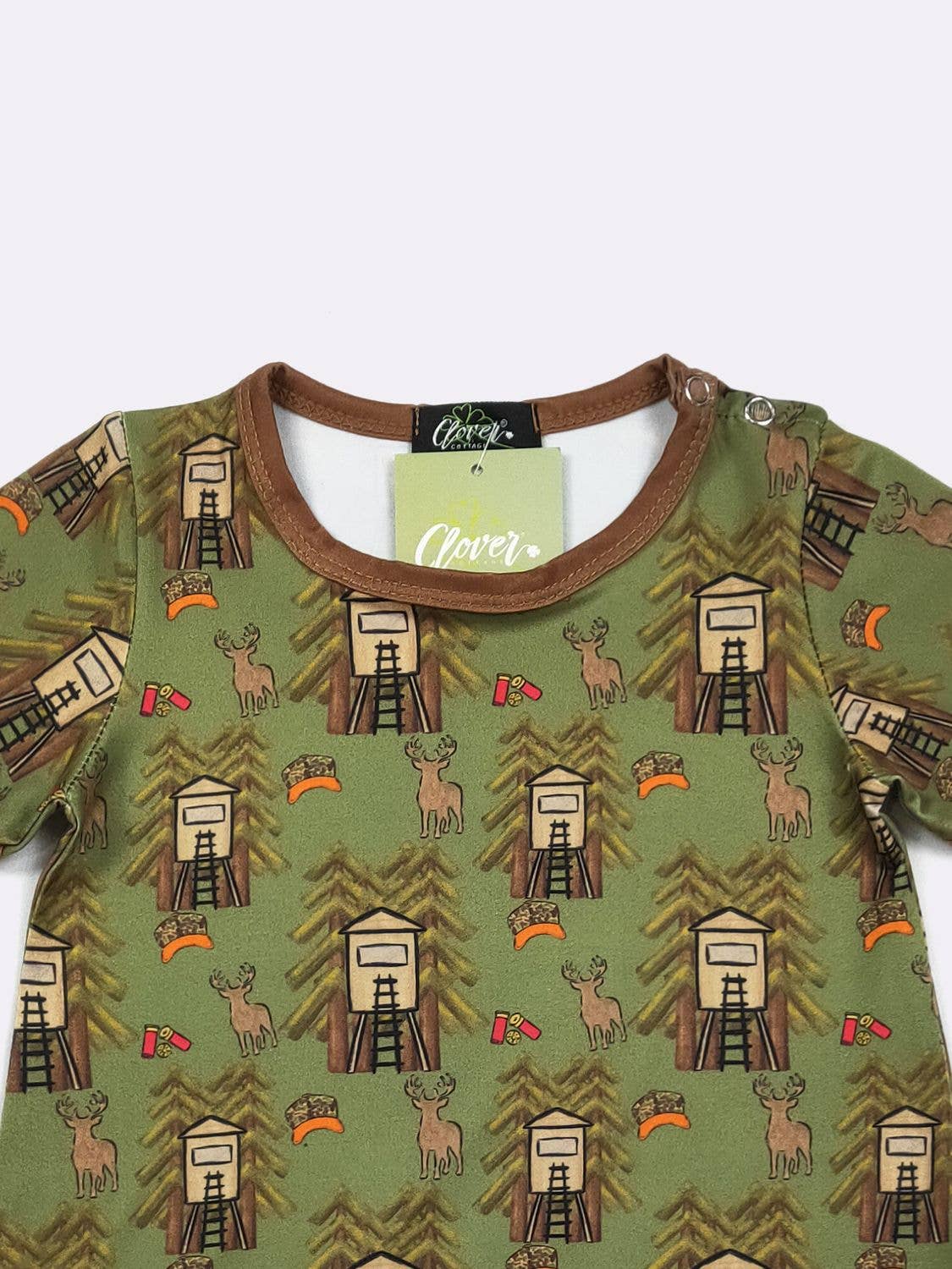 Clover Cottage - Tree Stand Boy Romper