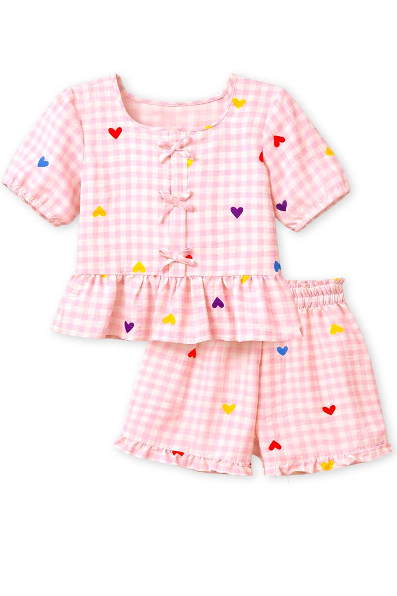 Gingham Top & Short Set