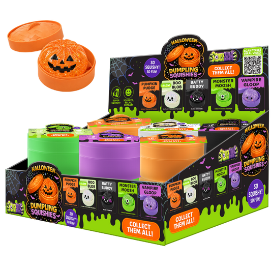 Novelty Brands - Fun Doh Halloween Mystery Dumpling Squishy - 12/Display
