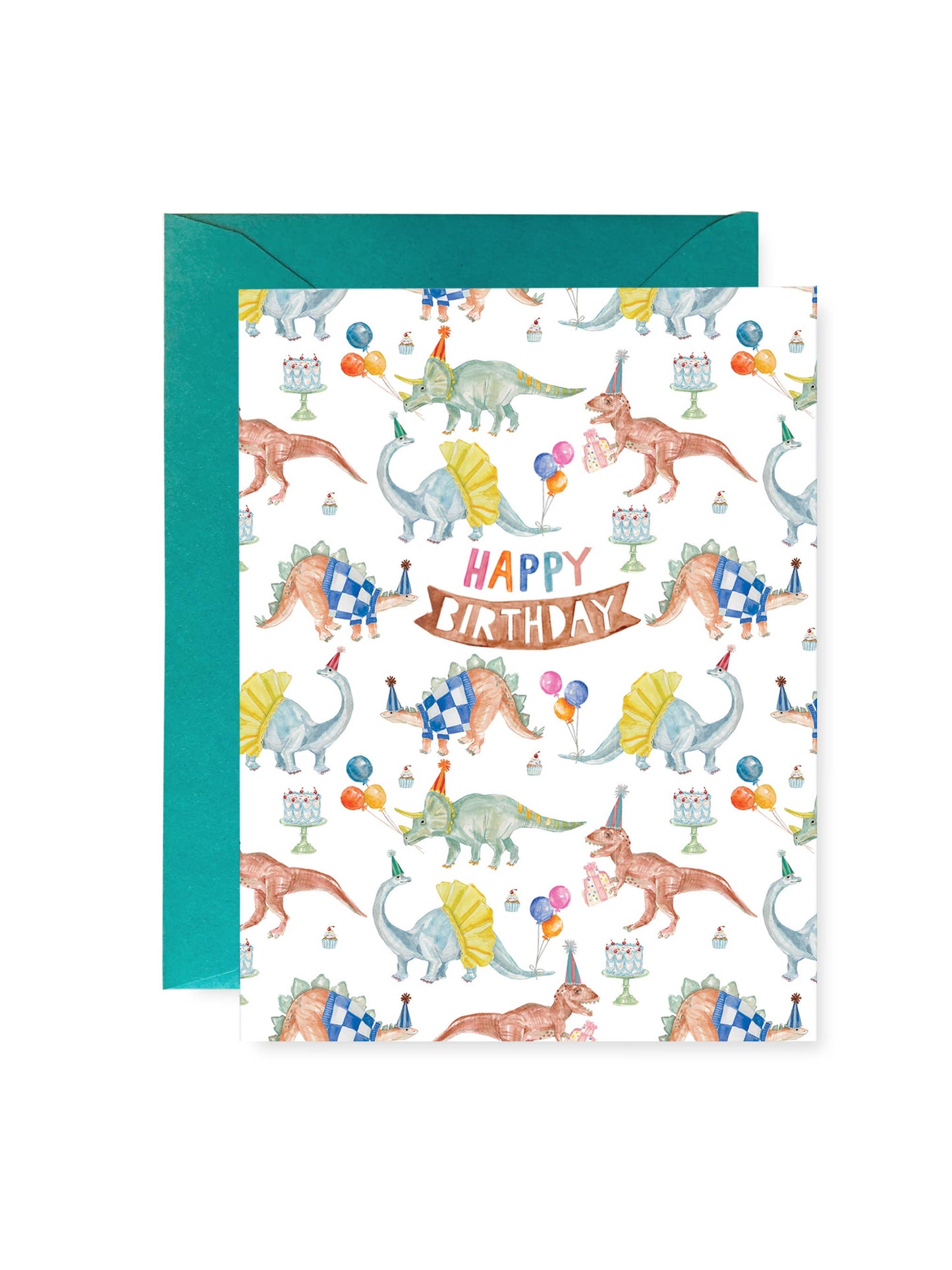 Dinosaur Birthday Greeting Card