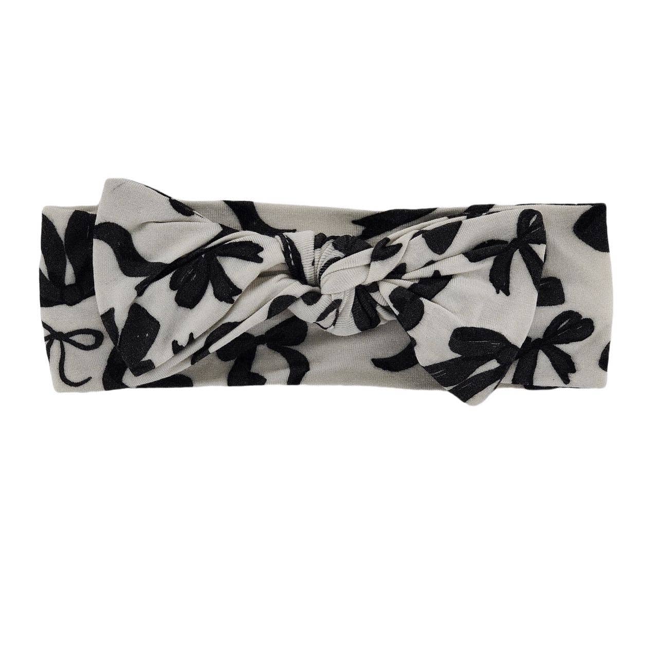 Little One Shop - Monochrome Bows Bamboo Headband