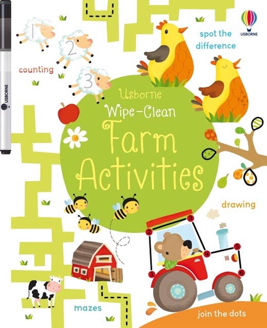 HarperCollins - Wipe-Clean Farm Activitie : Usborne