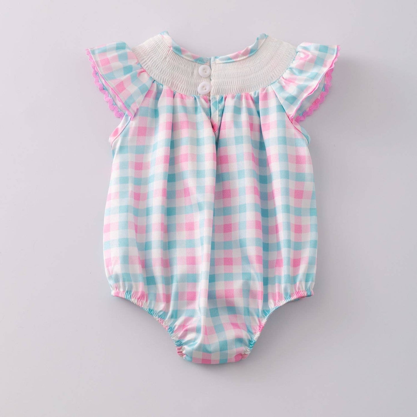 Clover Cottage - Beach Smocked Baby Romper