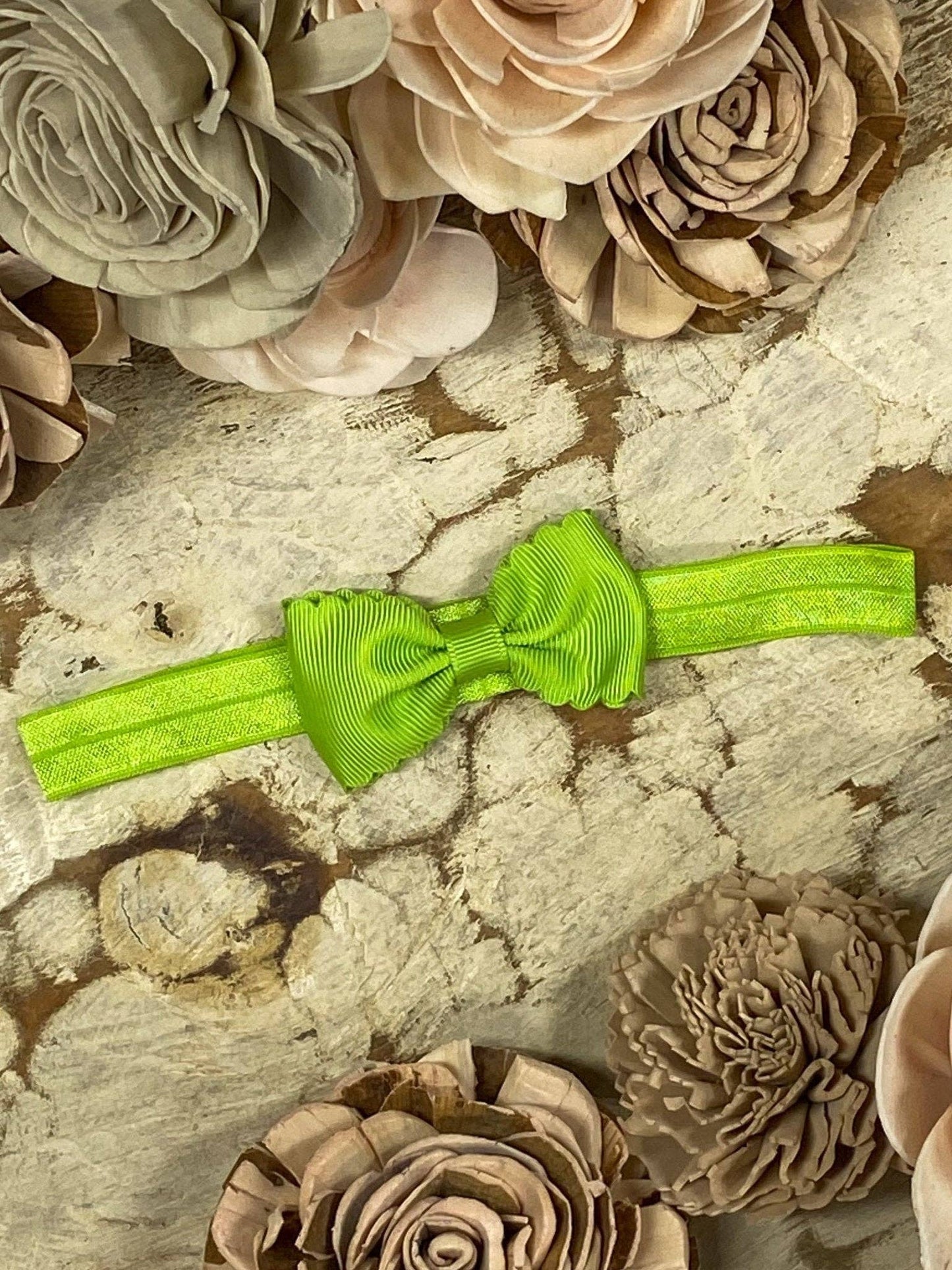 2.5" Bitty Scalloped Bow | Headband