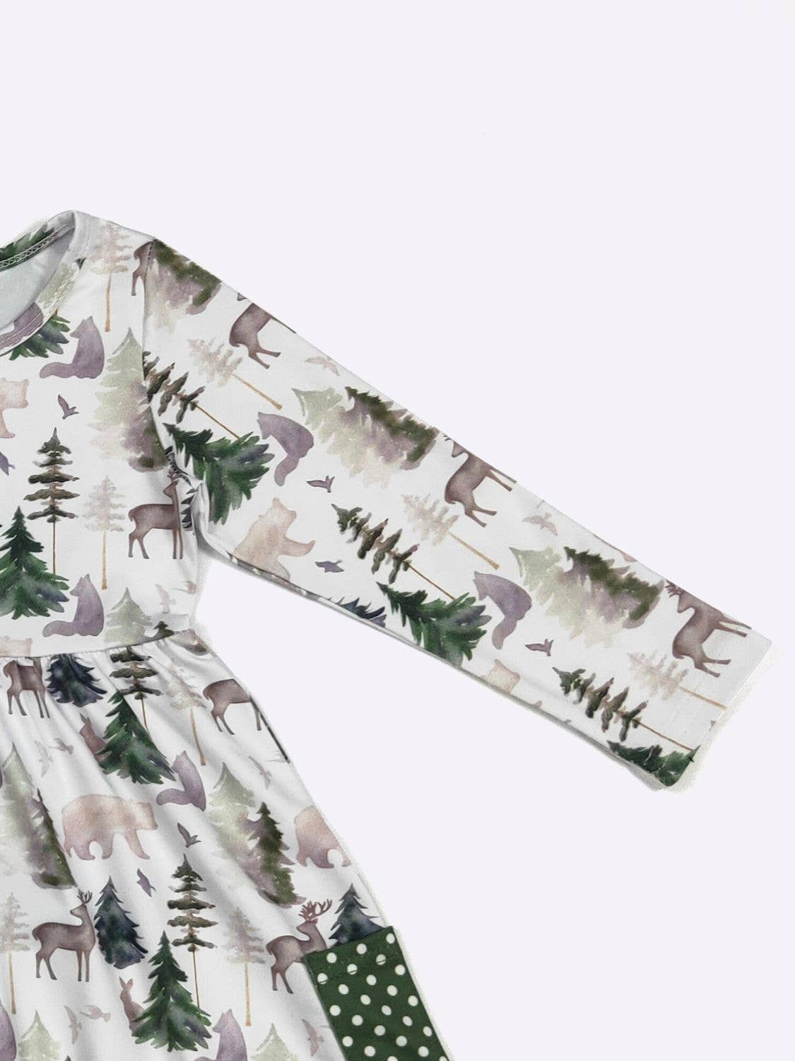 Clover Cottage - Emerald Woodland Girls Dress