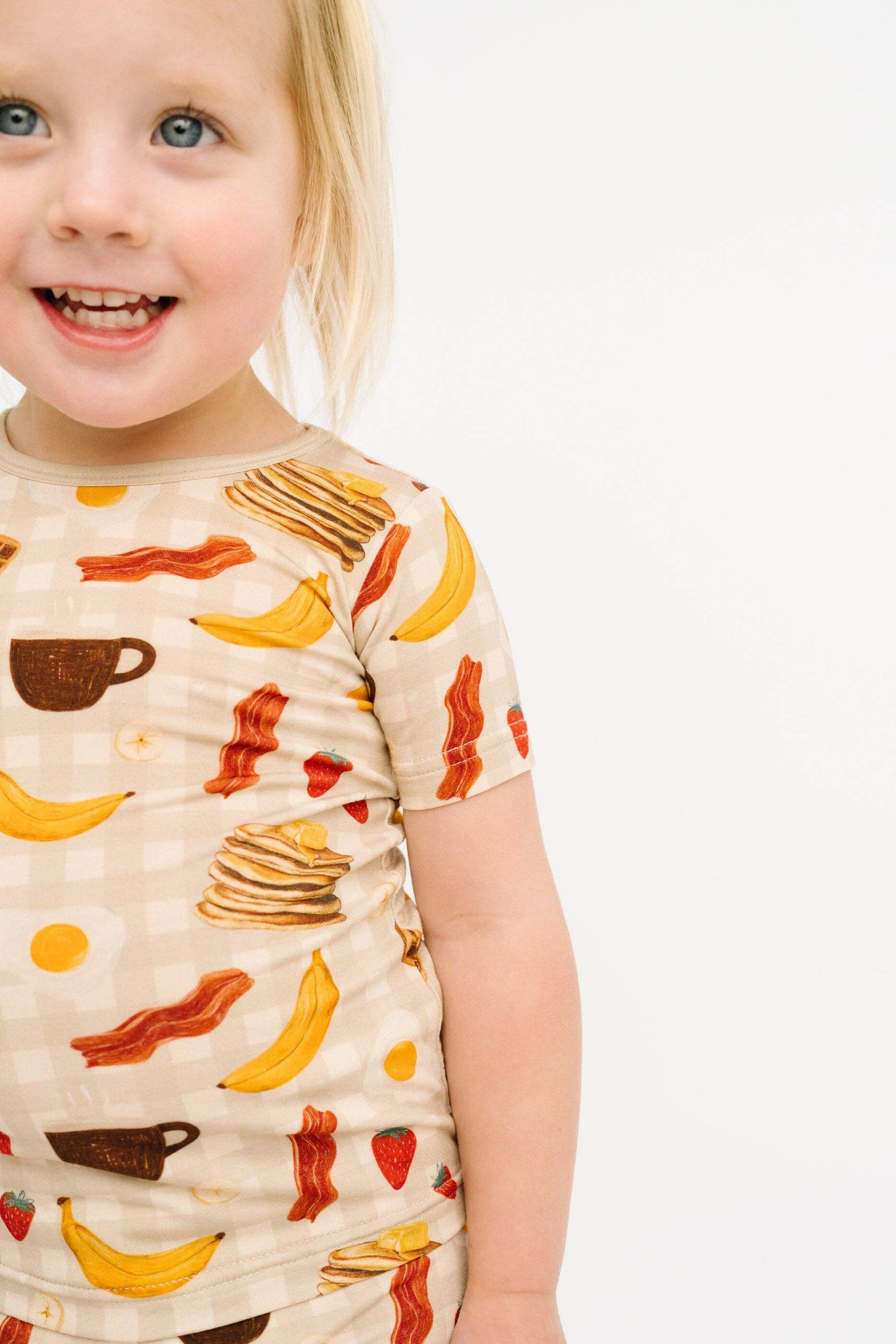 Little One Shop - Breakfast Club Bamboo Short Set