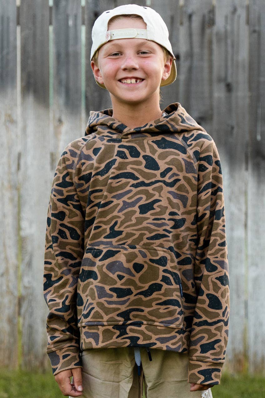 BURLEBO - Youth - Fleece Hoodie - Gauge Camo